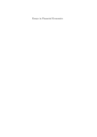 Essays in financial economics