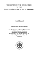 Competition and innovation in the Swedish pharmaceutical market
