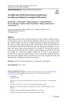 The digit ratio (2D:4D) and economic preferences: No robust associations in a sample of 330 women