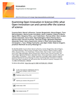 Examining Open Innovation in Science (OIS): What Open Innovation can and cannot offer the science of science