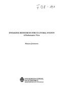 Engaging resources for cultural events : a performative view