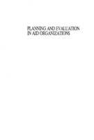 Planning and evaluation in aid organizations