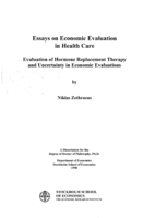 Essays on economic evaluation in health care : evaluation of hormone replacement therapy and uncertainty in economic evaluations