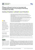 Changes in physical activity are associated with corresponding changes in psychological well-being: A pandemic case study