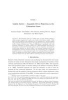 Limbic justice : Amygdala drives rejection in ultimatum game