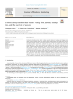 Is blood always thicker than water? Family firm parents, kinship ties, and the survival of spawns