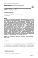 The Role of Hierarchy in Realizing Collective Leadership in a Self-Managing Organization