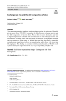 Exchange rate risk and the skill composition of labor