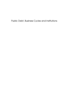 Public debt, business cycles and institutions