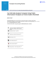 Can Sell-side Analysts Compete Using Public Information? Analysts as Frame-makers Revisited