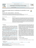 Assessing the interplay between crowdfunding and sustainability in social media