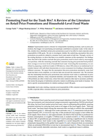 Promoting food for the trash bin? A review of the literature on retail price promotions and household-level food waste