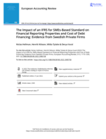 The Impact of an IFRS for SMEs-Based Standard on Financial Reporting Properties and Cost of Debt Financing: Evidence from Swedish Private Firms