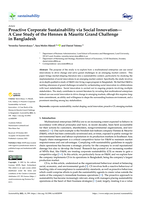 Proactive Corporate Sustainability via Social Innovation— A Case Study of the Hennes & Mauritz Grand Challenge in Bangladesh