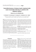 Cost-effectiveness of intense insulin treatment after acute myocardial infarction in patients with diabetes mellitus. Results from the DIGAMI study