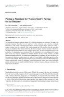 Paying a Premium for "Green Steel": Paying for an Illusion?