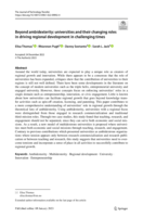 Beyond ambidexterity: Universities and their changing roles in driving regional development in challenging times