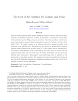 The Cost of Air Pollution for Workers and Firms