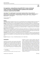 An experience- and preference-based EQ-5D-3L value set derived using 18 months of longitudinal data in patients who sustained a fracture: Results from the ICUROS