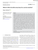 What is it like to be idle versus busy for a service machine?