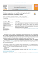 Dividend suspensions and cash flows during the Covid-19 pandemic: A dynamic econometric model