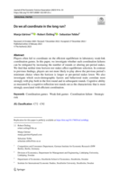 Do we all coordinate in the long run?