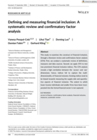 Defining and measuring financial inclusion: A systematic review and confirmatory factor analysis