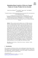 Simulation-Based Analysis of (Reverse) Supply Chains in Circular Product-Service-Systems