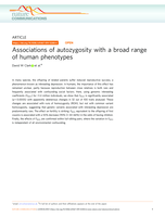 Associations of autozygosity with a broad range of human phenotypes