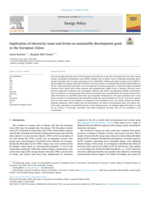 Implication of electricity taxes and levies on sustainable development goals in the European Union