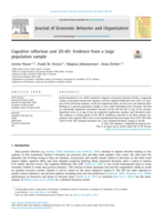 Cognitive reflection and 2D:4D: Evidence from a large population sample