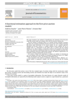 A functional estimation approach to the first-price auction models