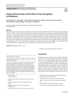 Emplaced Partnerships and the Ethics of Care, Recognition and Resilience