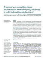A taxonomy of competition-based approaches as innovation policy measures to foster external knowledge search