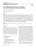 "Do Something Simple for the Climate": How Collective Counter‑Conduct Reproduces Consumer Responsibilization