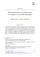 Skill Requirements and Employment of Immigrants in Swedish Hospitality