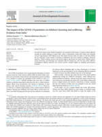 The impact of the COVID-19 pandemic on children’s learning and wellbeing: Evidence from India