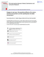 Happy to see you: The positive effects of in-store service encounters on the satisfaction of older consumers