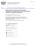 Agile manufacturing and transformational capabilities for sustainable business performance: A dynamic capabilities perspective