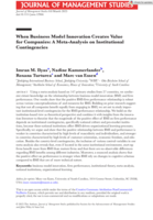 When Business Model Innovation Creates Value for Companies: A Meta-Analysis on Institutional Contingencies