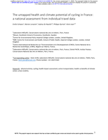 The untapped health and climate potential of cycling in France: a national assessment from individual travel data