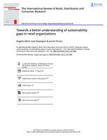Towards a better understanding of sustainability gaps in retail organizations