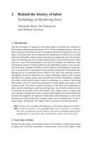 Behind the history of labor: Technology as the driving force