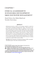 Ethical Leadership in Sustainable Development: H&M and Water Management