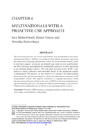Multinationals with a Proactive CSR Approach