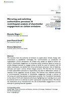 Mirroring and switching authoritative personae: A ventriloquial analysis of shareholder engagement on carbon emissions