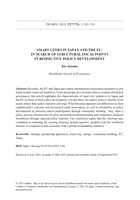 Smart Cities in Japan and the EU: In search of Structural Focal Points in Respective Policy Development