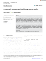 A systematic review on political ideology and persuasion