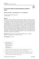 Pre-electoral coalitions and the distribution of political power