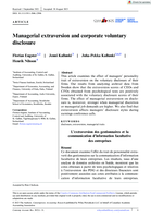 Managerial extraversion and corporate voluntary disclosure